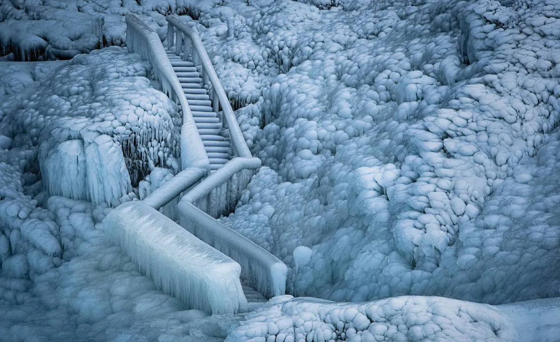 Ice staircase published in amateur Photographer Magazine