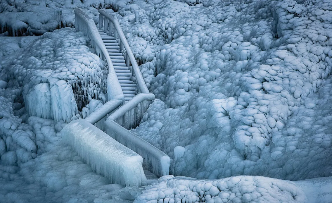 Encased-staircase Ice staircase published in amateur Photographer Magazine