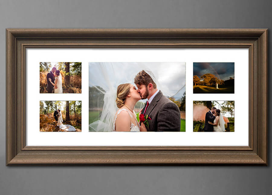 Framed wedding photo prints